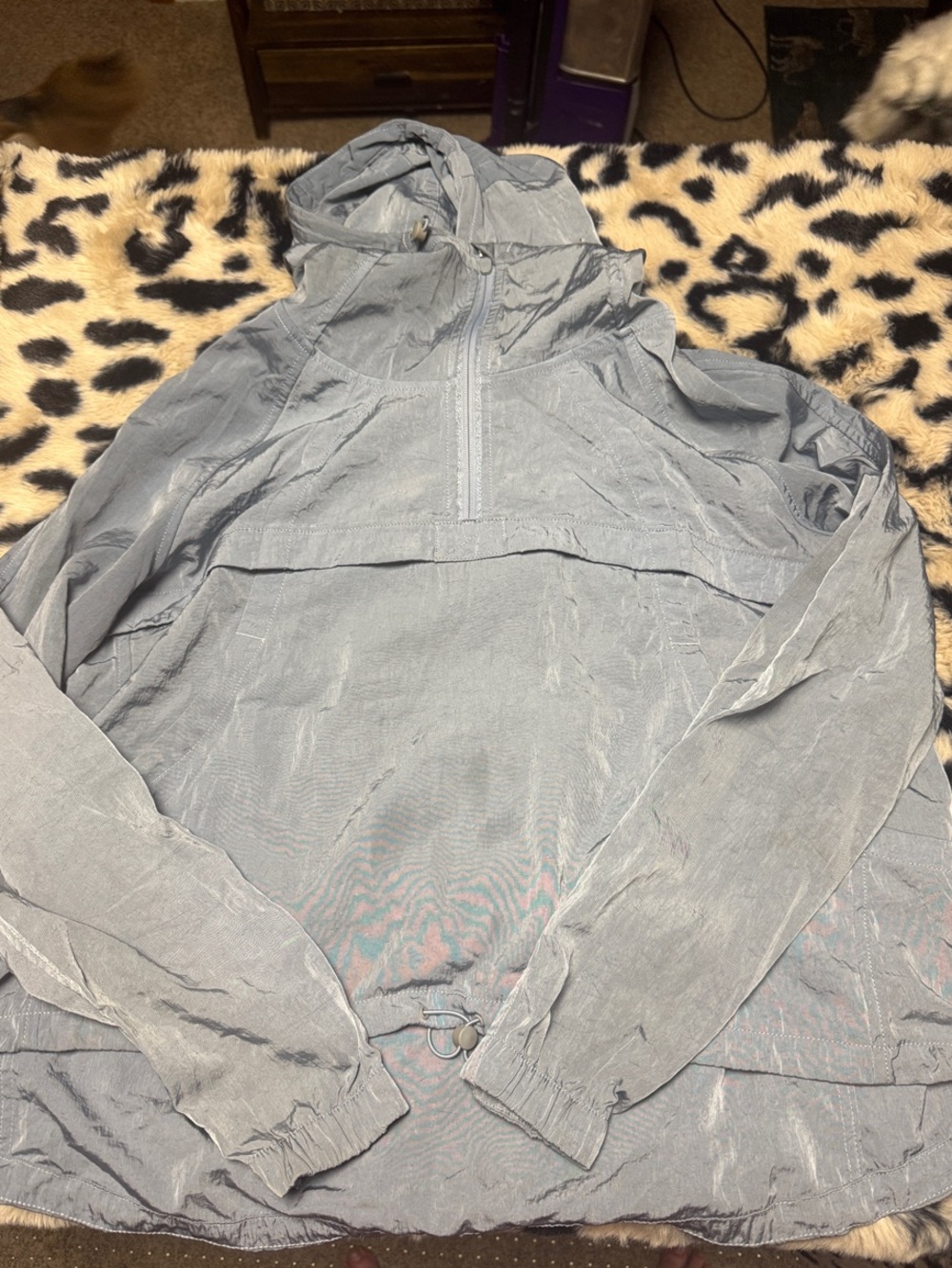 lululemon athletica Gray Hooded Pullover Anorak